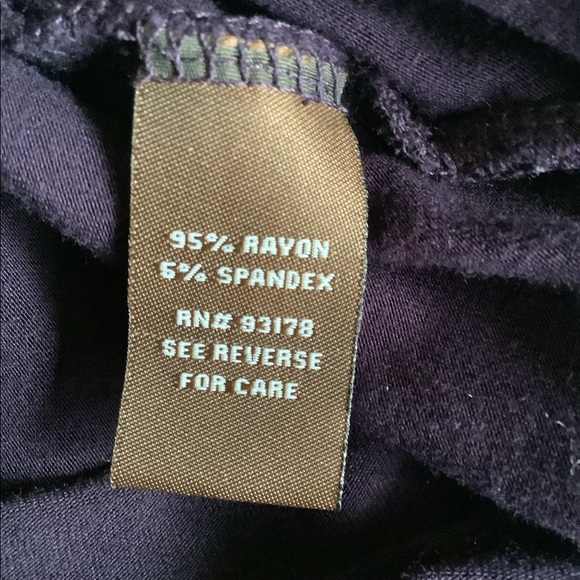 Dark Purple Adrienne Vittadini Shirt - Picture 5 of 5